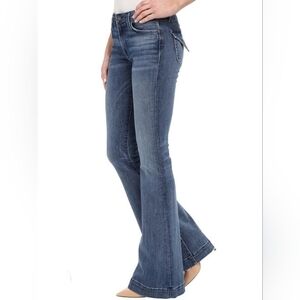 Hudson Ferris Midrise Flare Flap Pocket Denim Jean Size 30 Misson Control